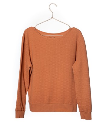 Sweat en coton bio SUNY JOLI D'ÉTÉ caramel outlet