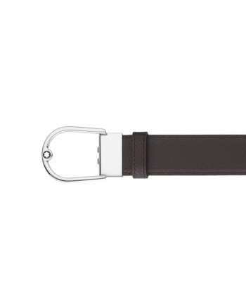 Ceinture Réversible À Boucle Fer À Cheval De 35 Mm En Cuir Grainé Ébène/Noir Comparez plus de prix