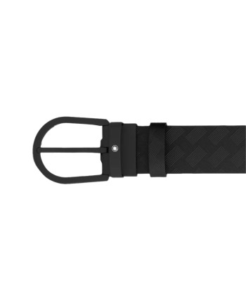 Ceinture À Boucle Fer À Cheval De 35 Mm En Cuir Noir les ligaments