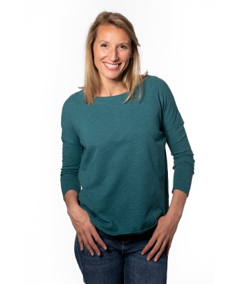 Tee shirt en coton bio EXTRA SUNY DOUX vert pin de l' environnement