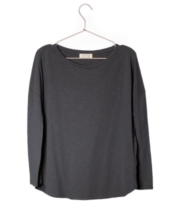 Tee shirt en coton bio EXTRA SUNY DOUX anthracite de la marque